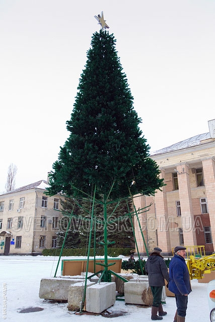 В Светловодске установлен главный атрибут новогоднего праздника!