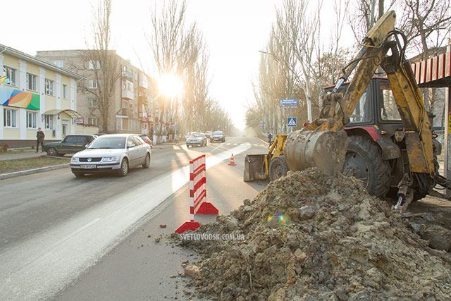 Фотофакт: Аварія водопроводу сталася у Світловодську