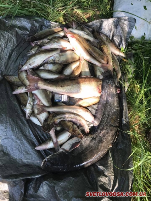 У забороненій зоні Кременчуцької ГЕС затримано рибалок з десятками сіток