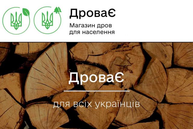 Українцям пропонують дрова з державного інтернет-магазину