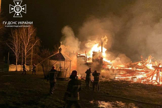 У селі Бірках згоріла церква