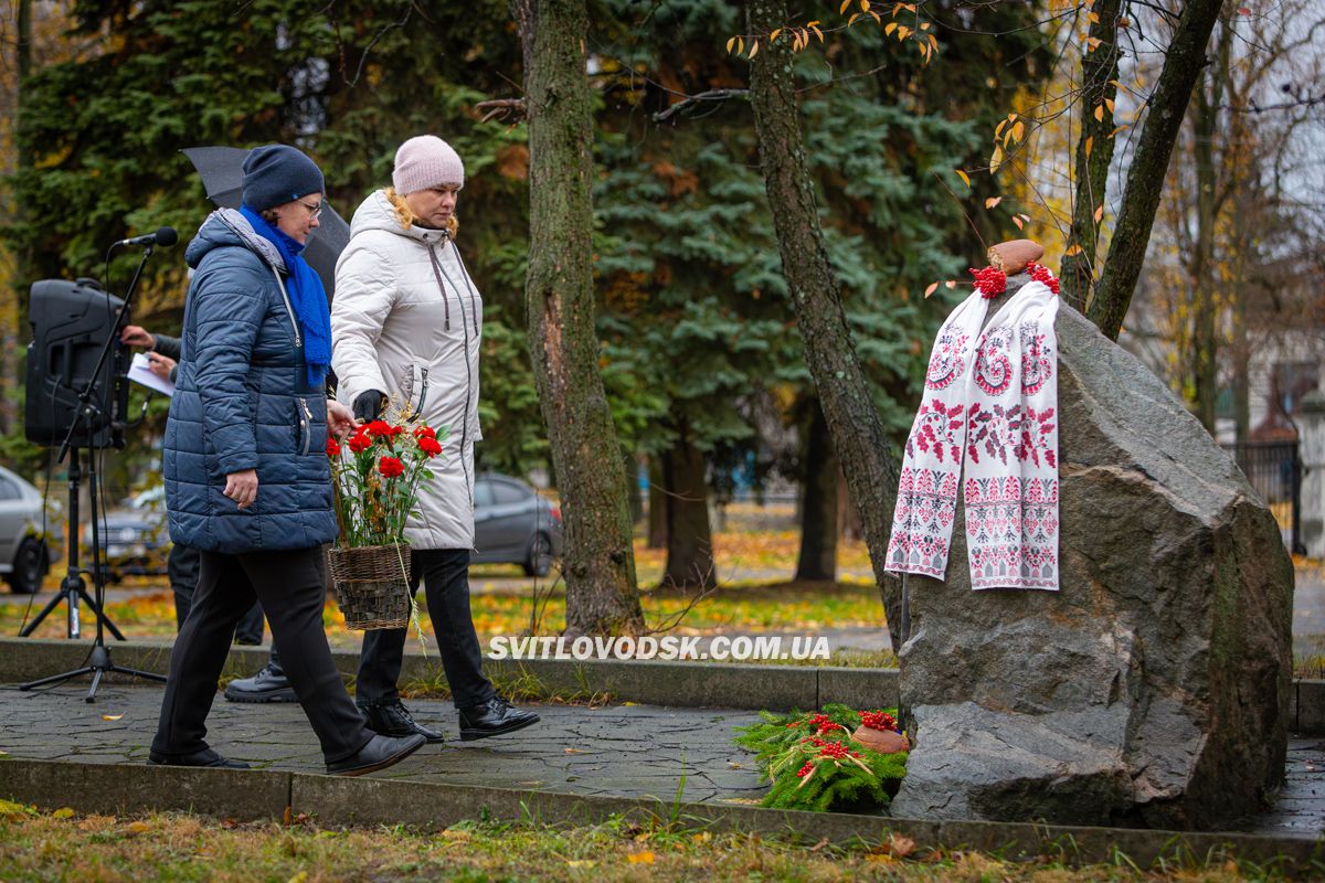 Пам'ять закатованих голодом вшанували у Світловодську