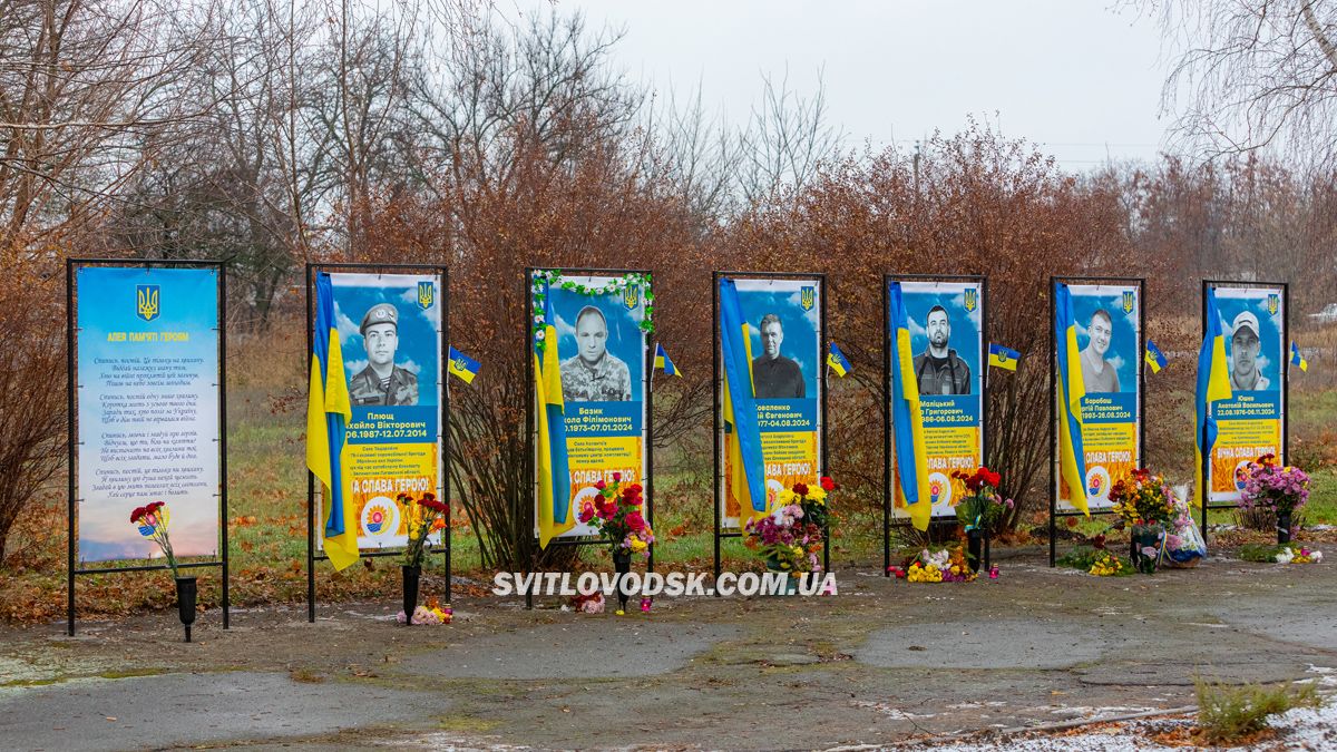 У Великій Андрусівці відкрили алею пам’яті героям