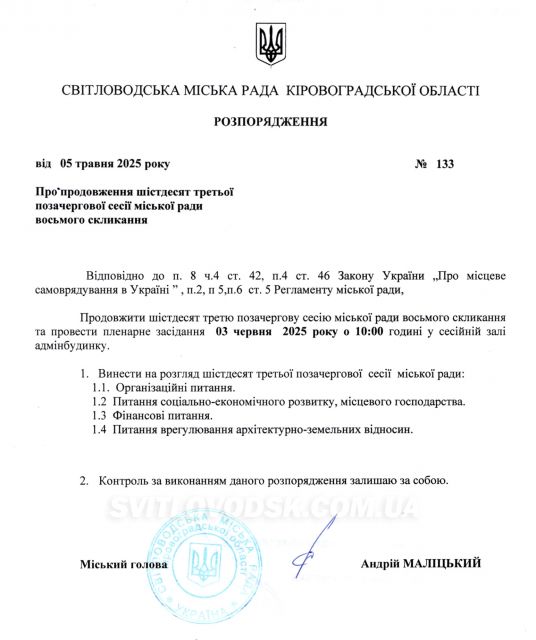 У Світловодську депутати висловили недовіру міському голові Андрію Маліцькому