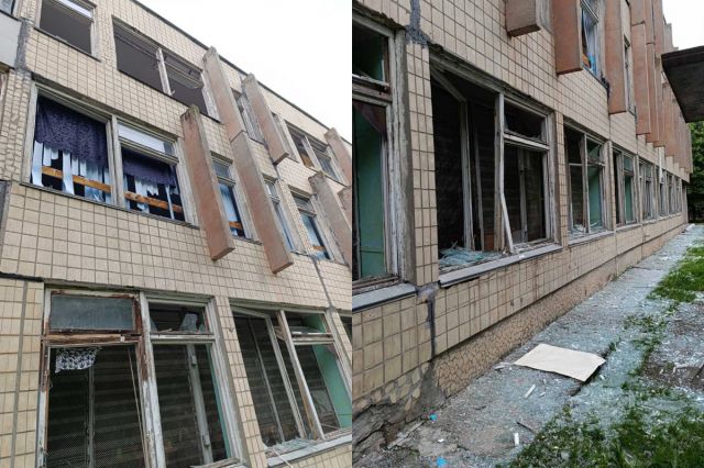 Освітній корпус ліцею «Перспектива» постраждав внаслідок ворожої атаки: без вікон і з тріщинами в стінах Освітній корпус ліцею «Перспектива» постраждав внаслідок ворожої атаки: без вікон і з тріщинами в стінах