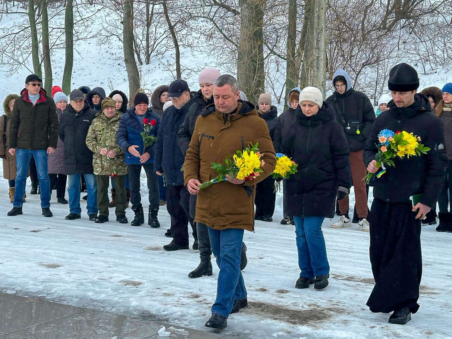 У Світловодську вшанували пам'ять загиблих у четверті роковини повномасштабного вторгнення