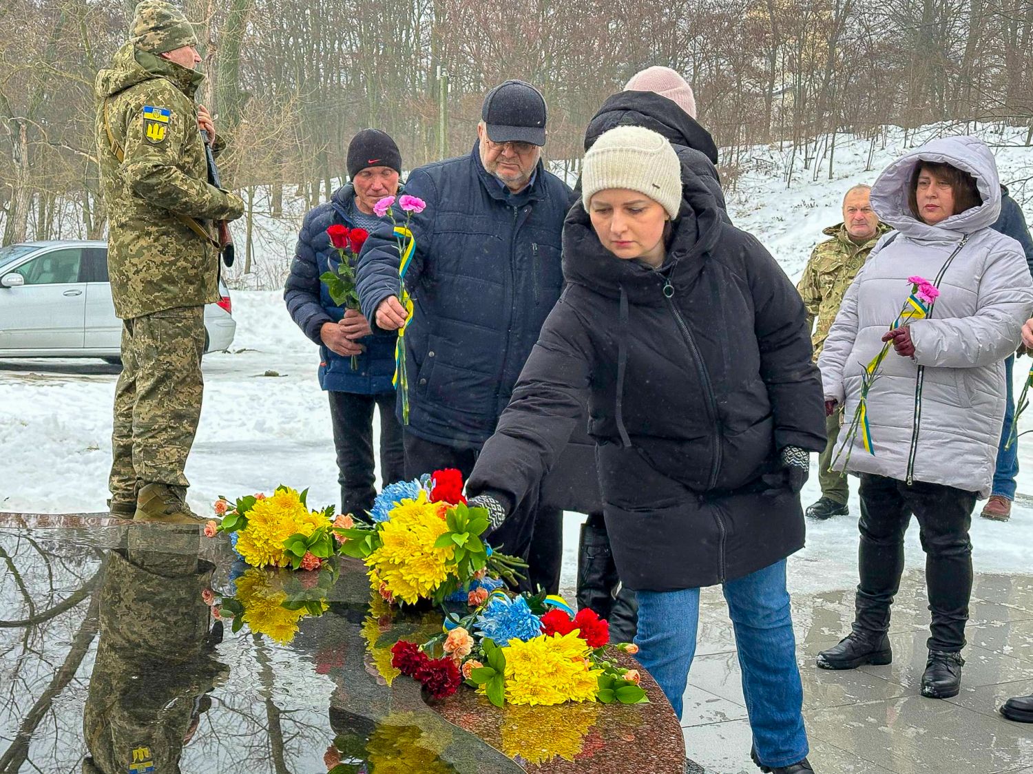 У Світловодську вшанували пам'ять загиблих у четверті роковини повномасштабного вторгнення
