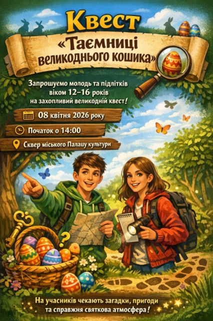 У Світловодську запрошують підлітків на великодній квест