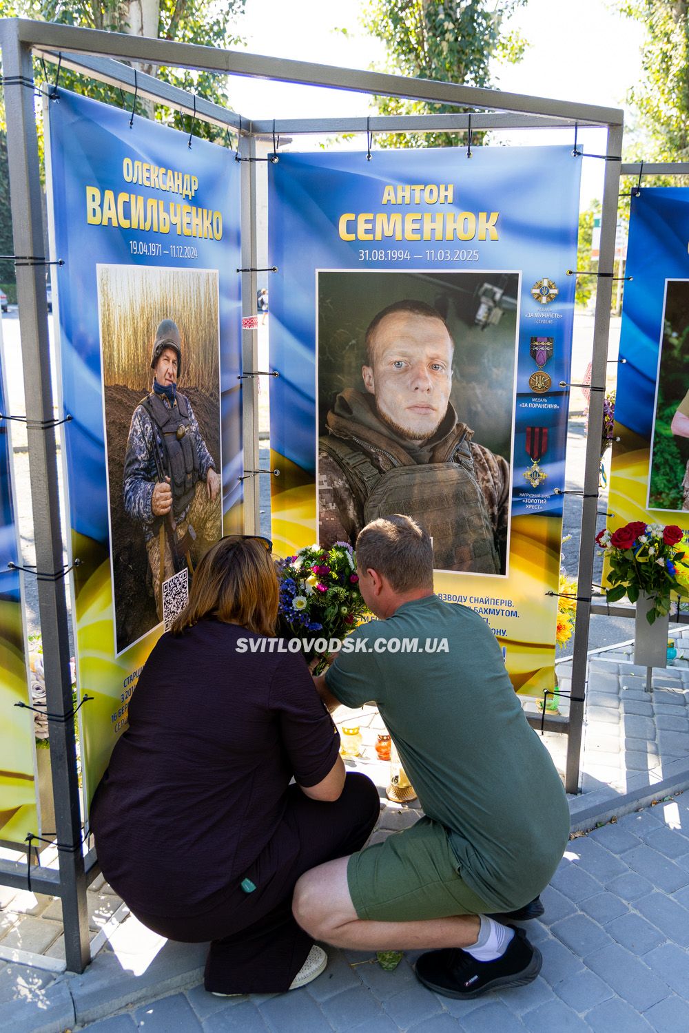 У День Незалежності у Світловодську відкрили третю частину Алеї Слави У День Незалежності у Світловодську відкрили третю частину Алеї Слави