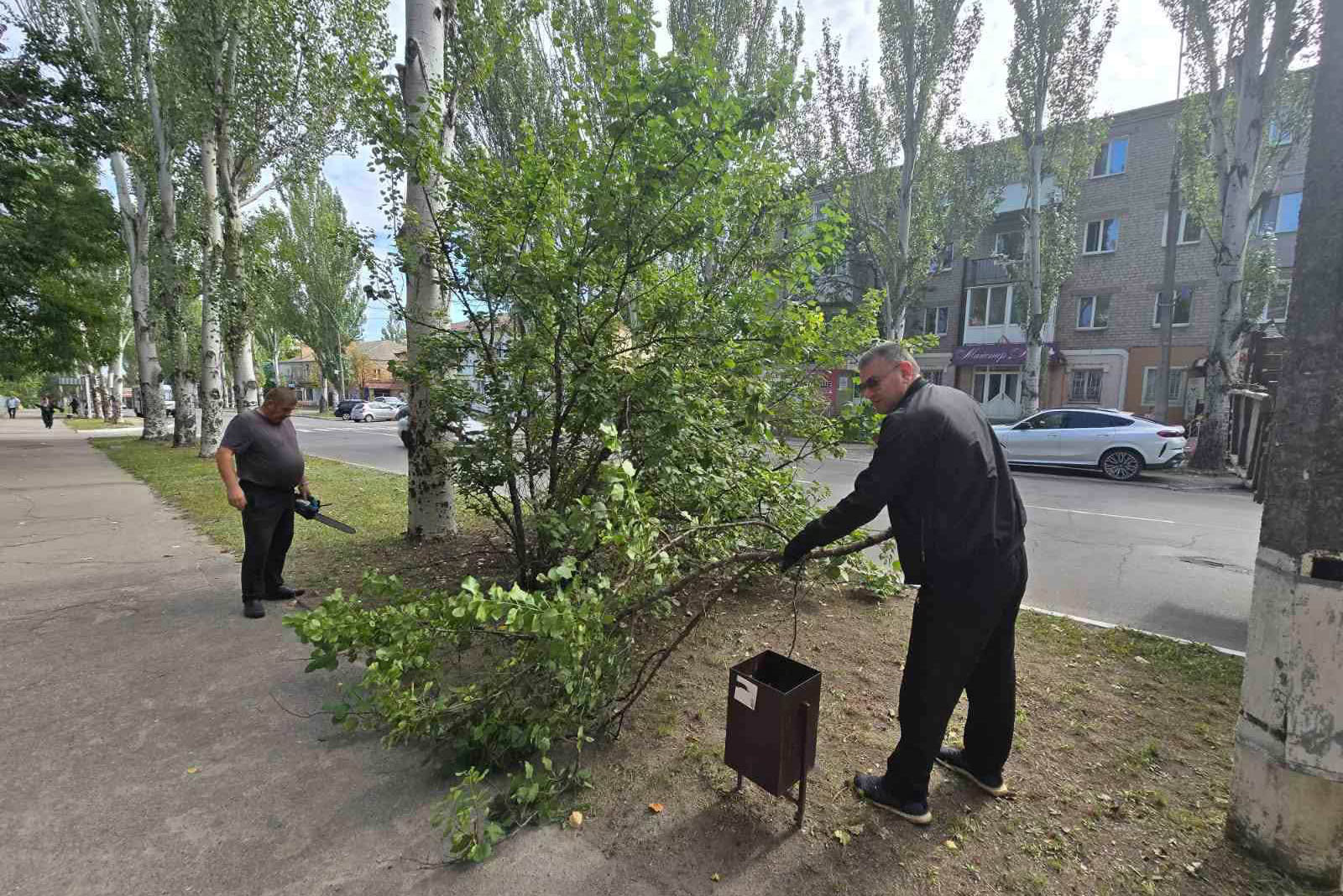 У Світловодську тривають роботи з благоустрою: до прибирання залучили спеціалізоване підприємство