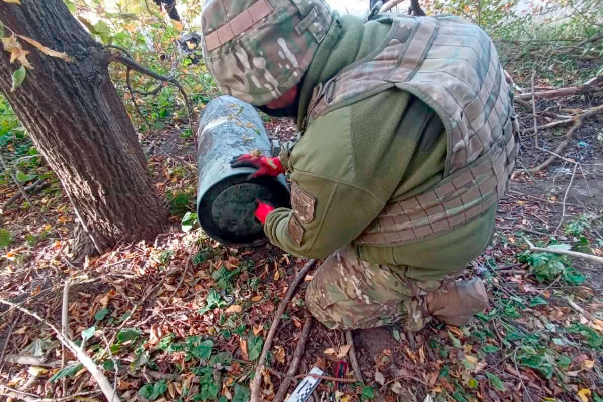 Вибухотехніки поліції та піротехніки ДСНС знешкоджують бойову частину крилатої ракети Х-101 у Світловодську