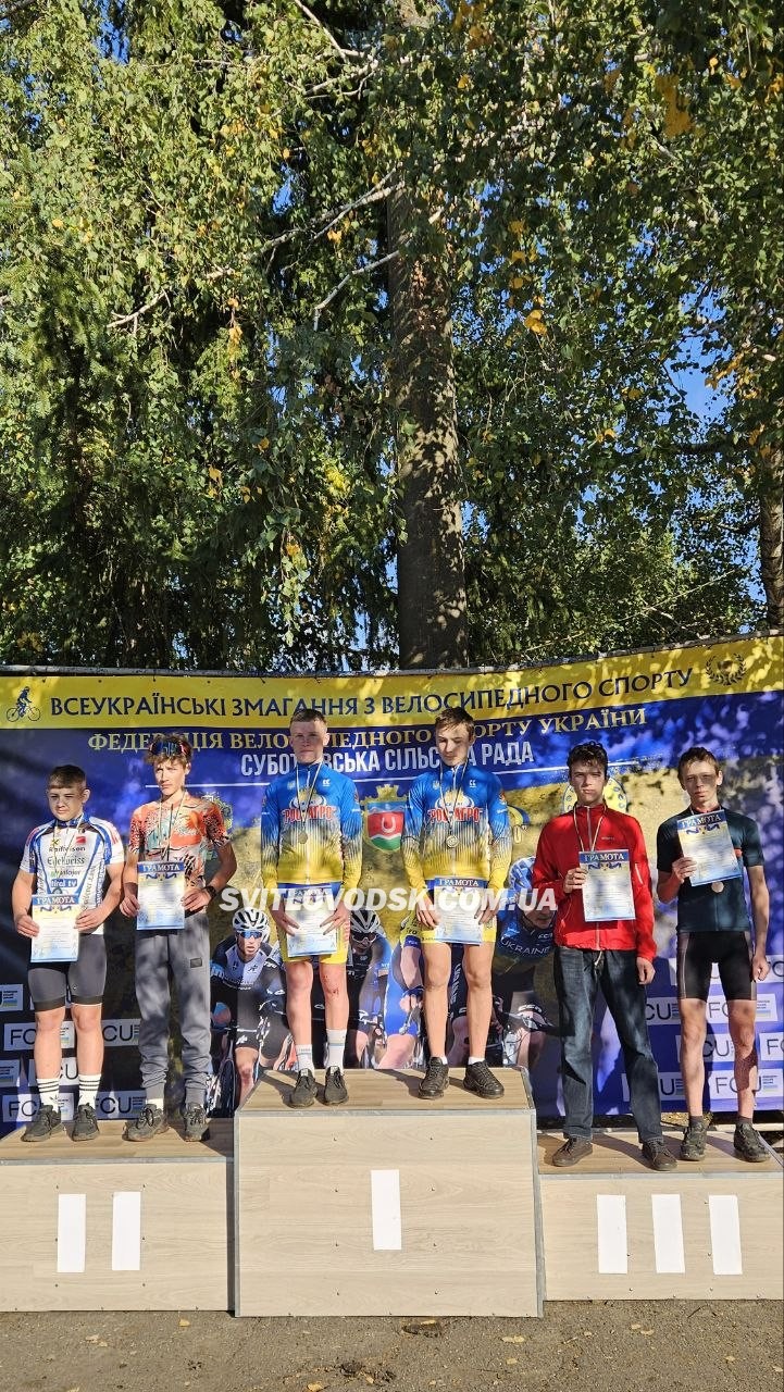 Світловодські велосипедисти здобули медалі на Всеукраїнських змаганнях у Мошорині Світловодські велосипедисти здобули медалі на Всеукраїнських змаганнях у Мошорині